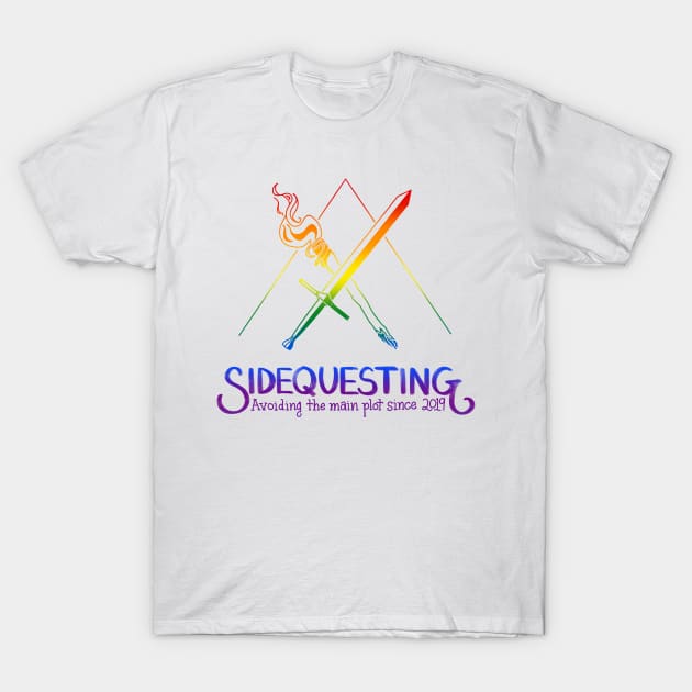 Gay Sidequesting Logo T-Shirt by Sidequesting